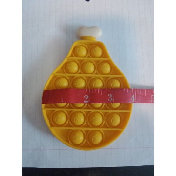 Fidget Toy Fried Chicken Leg Food Silicone Sensory Pop - Picture 3 of 4